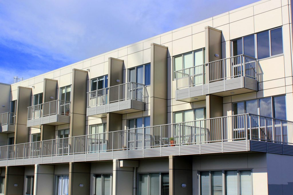 Balcony view with stylish Aluminium Balustrade installation